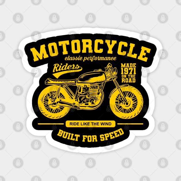 CLASSIC MOTORCYCLE VINTAGE Magnet by AnggiePratama