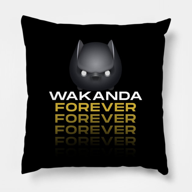 Chadwick Boseman RIP - Wakanda Forever Pillow by igzine