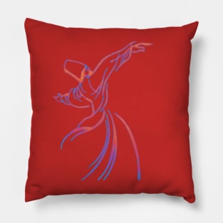 Energetic Dancing Sufi Pillow