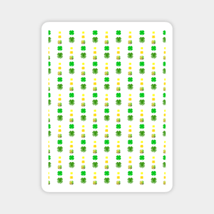 FOUR Leaf Clover - St Patricks Day Art Magnet