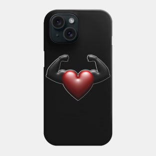 Flexing strong heart Phone Case