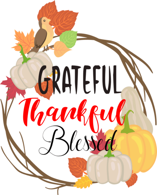 Grateful thankful blessed Kids T-Shirt by Cargoprints