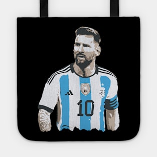 Messi Tribute - Lionel Soccer Player Goat Messi - Ronaldo Soccer Mbappe Messi Argentina Maradona Michael Jordan Inter Miami Ronaldinho Argentina Cristiano Ronaldo - 10 - Barcelona vs real Madrid - World Cup - Mundial de Futbol Tote