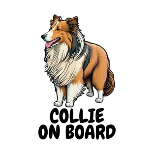 Collie on Board T-Shirt