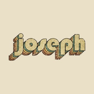 Joseph // Vintage Rainbow Typography Style // 70s T-Shirt