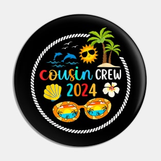 2024 Cousin Crew Summer Vacation Beach Family Trips Matching Pin