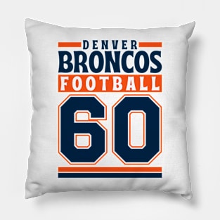 Denver Broncos 1960 American Football Edition 3 Pillow