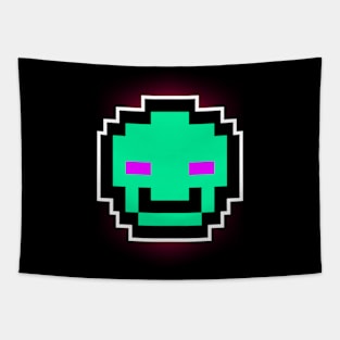 Green Invader Tapestry