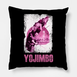 Cinematic Samurai Duel Journeys Iconic Movie Scenes Retro Nostalgia Tee Pillow