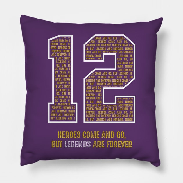 Stockton Basket Legends Utah 12 Pillow by TEEWEB