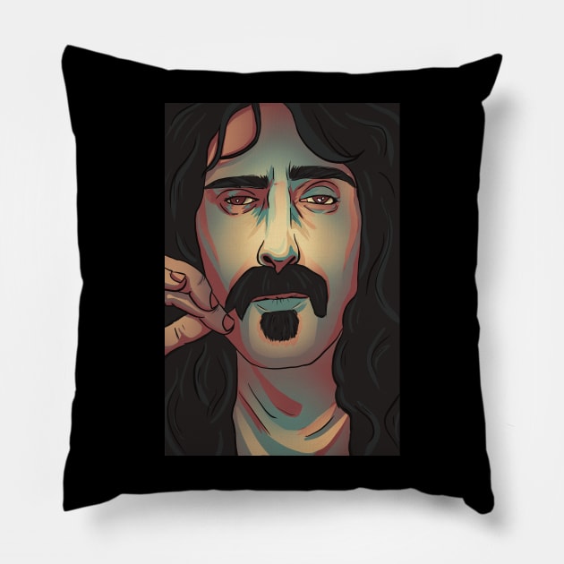 Zappa Pillow by BadAsh