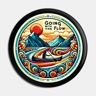 Canoeing, Going with the flow Pin