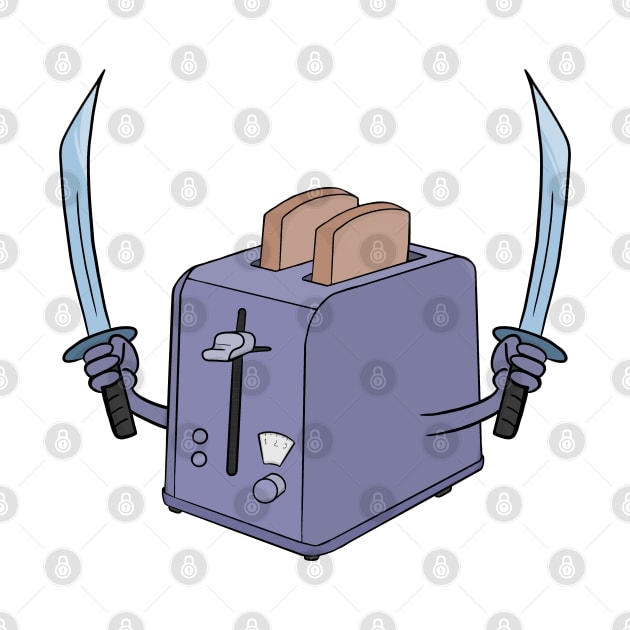 Toaster and the sword by DiegoCarvalho