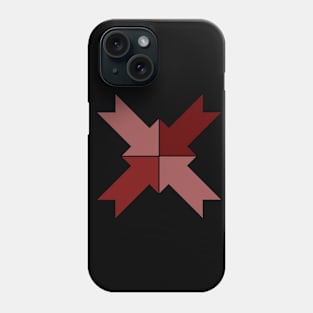 Red arrow X design Phone Case