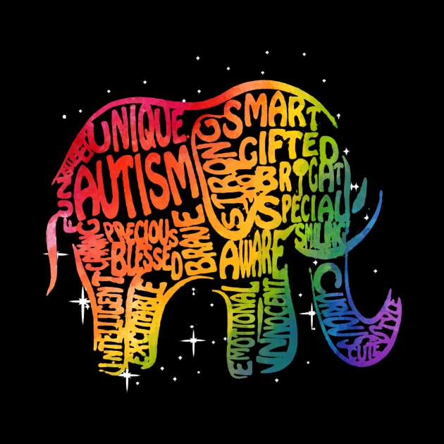 Unique Elephant Cute Autism Awareness Gift by Danielsmfbb