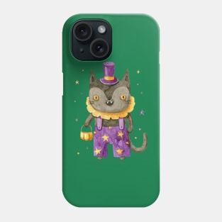 Watercolor Halloween Cat Phone Case
