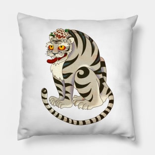 Minhwa: Big Happy Cat B Type (Korean traditional/folk art) Pillow