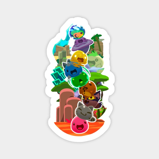 slime tower Magnet by dragonlord19