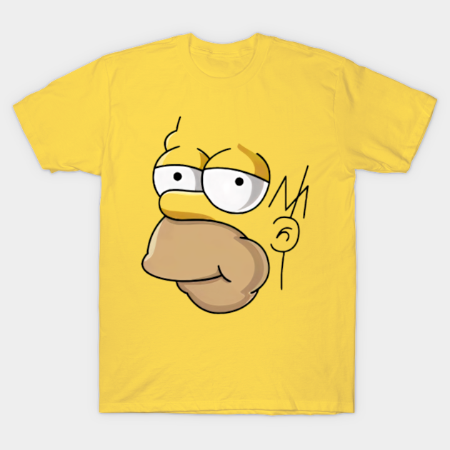 Simpsons Homer Simpson Face Simpsons T Shirt Teepublic
