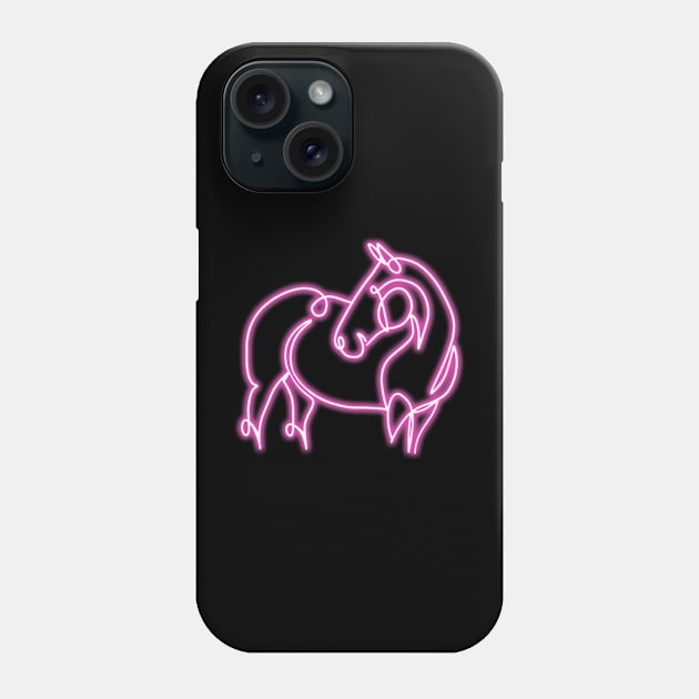 Neon Horse Phone Case by Ory Photography Designs