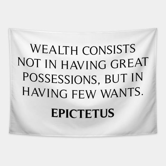 Epictetus Quote Tapestry by Widmore