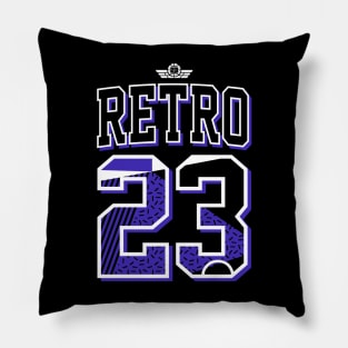 Retro 23 Dark Concord Pillow