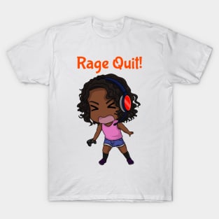 Rage Quit! - Cute Gamer T-Shirt by Obvian - The Shirt List