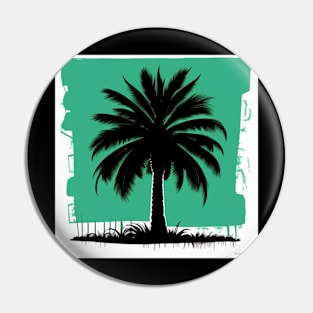 Palm Tree Art Pin