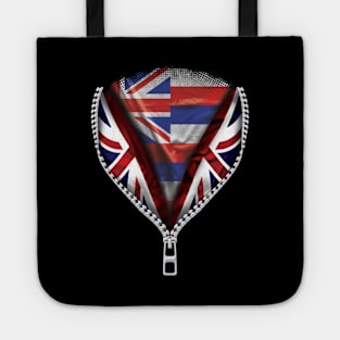 Hawaiian Flag  Hawaii Flag zipped British Flag - Gift for Hawaiian From Hawaii Tote