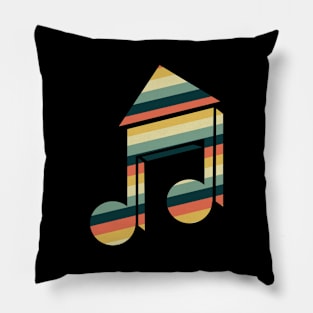 'Retro House Music' Awesome Music Vintage Gift Pillow