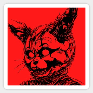 Foxy Jumpscare Sticker for Sale by zelkkova