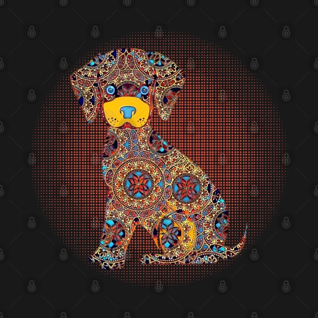 Dog Mandala by UMF - Fwo Faces Frog