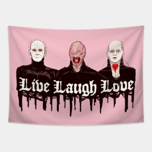 Live Laugh Suffer Tapestry