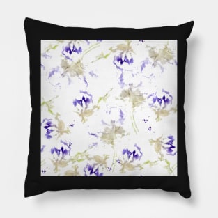 Abstract purple flowers Pillow