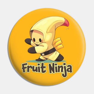 Kawaii Banana - Fruit Ninja Pin