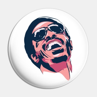 Stevie “The Genius” Wonder Pin