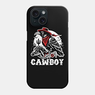 Black Crow Ride A Horse Phone Case