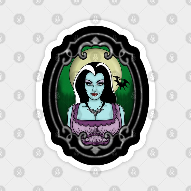 LILY MUNSTER Magnet by VixxxenDigitalDesign