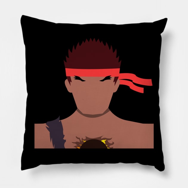 Evil Ryu SF4 Vector Pillow by MagicFlounder