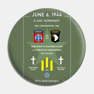 D Day Landing 80th Anniversary 1944 Normandy Pin