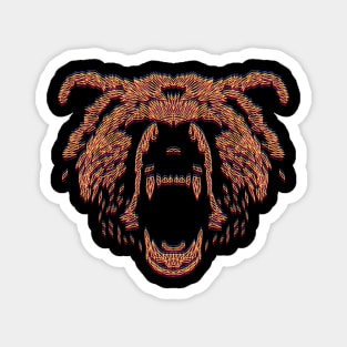 Abstract bear Magnet