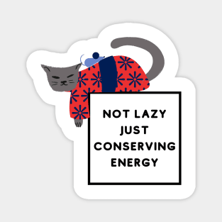 Not Lazy Just Conserving Energy Magnet