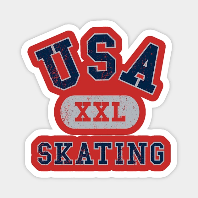 USA Skating III Magnet by sportlocalshirts