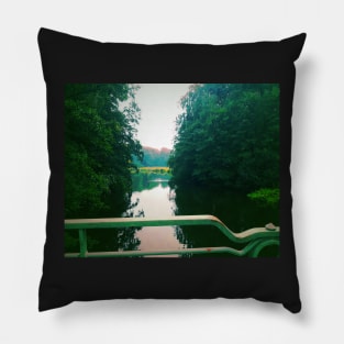 Little green lake Pillow