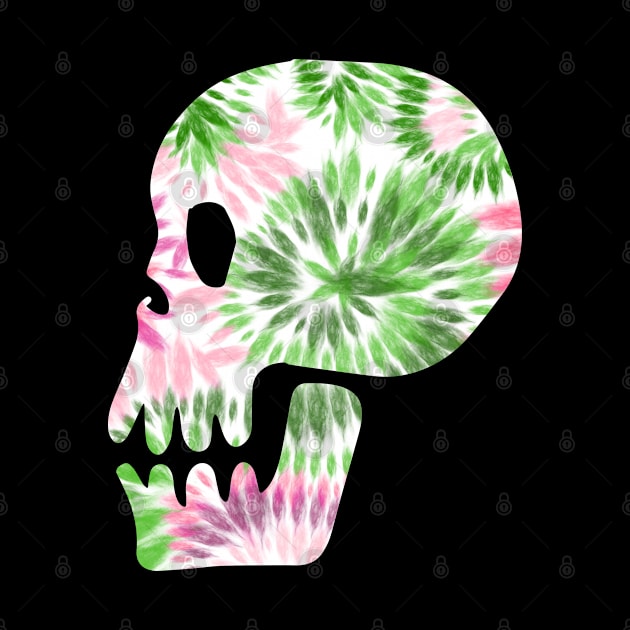 Tie Dye Skull by Mey Designs