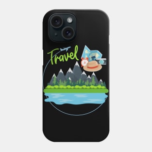 Travel more Wanderlust love Explore the world travel lover summer vacation Phone Case