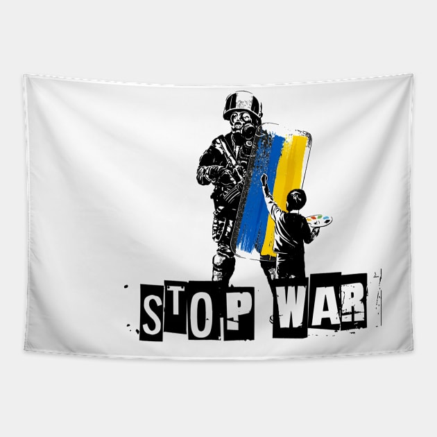 Stop the war in Ukraine, save Ukraine, ukrainian Tapestry by Kingostore