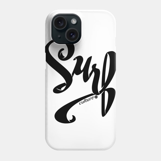 Surf Culture Lettering Phone Case by vectalex