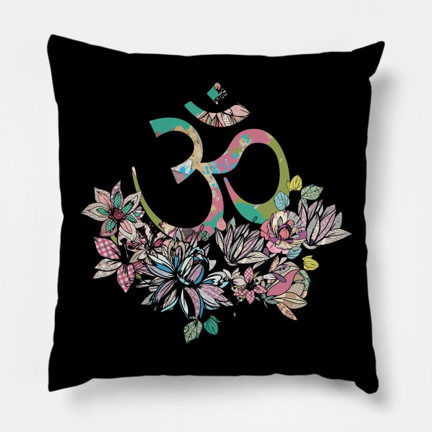 OM symbol Pillow by Nartissima