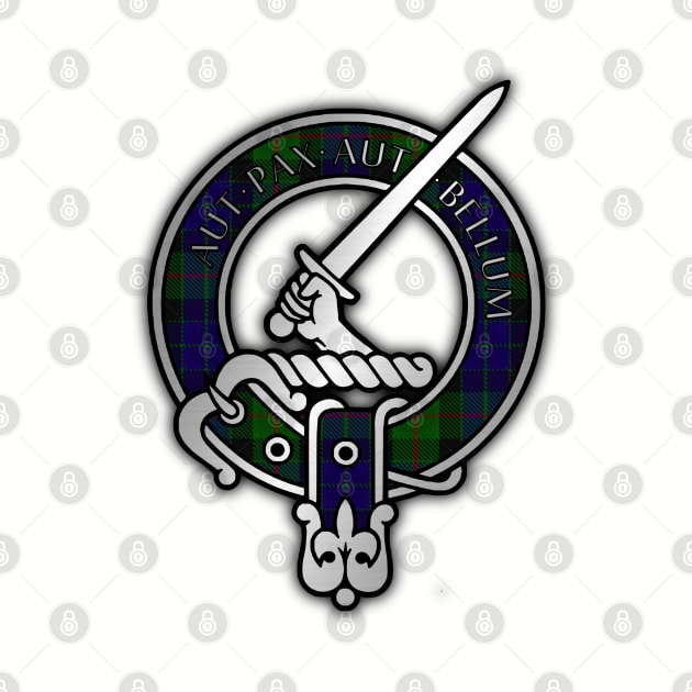 Clan Gunn Tartan Crest - Latin by Taylor'd Designs